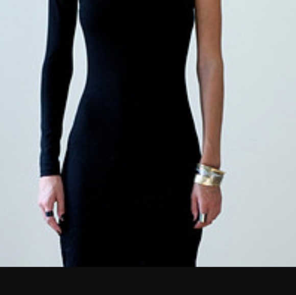 WANTMYLOOK black tulum midi dress asymmetrical S - Picture 5 of 8